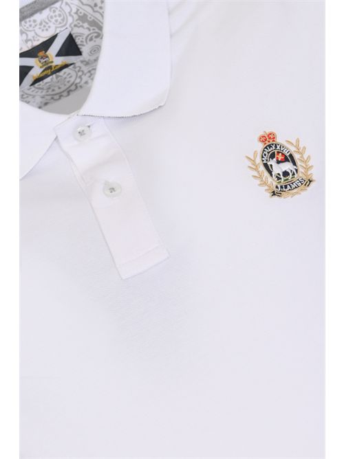Polo Ferrari in cotone stretch Bianco JOHNNY LAMBS | FERRARI001